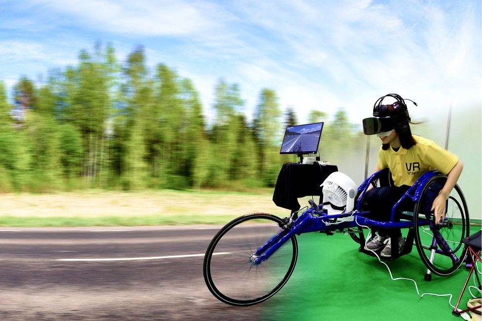 VR車いすマラソン
